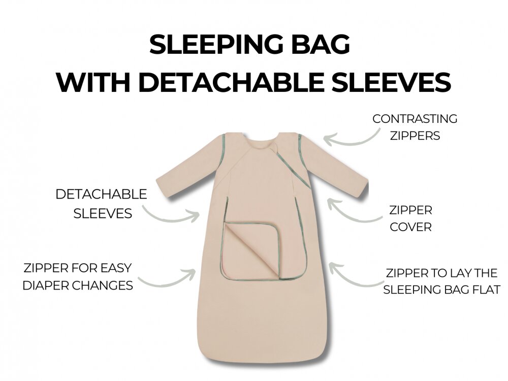 Nor Pufos Sac de dormit din bumbac 6-24 luni Roz Sleepee 25 Tog