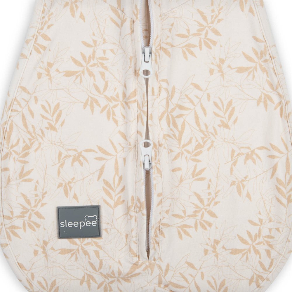 Nor Pufos Saculet din bumbac Swaddle pentru infasat nou nascut + caciulita First Step Bamboo