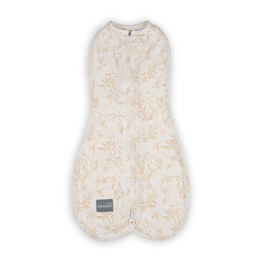 Nor Pufos Saculet din bumbac Swaddle pentru infasat nou nascut + caciulita First Step Bamboo