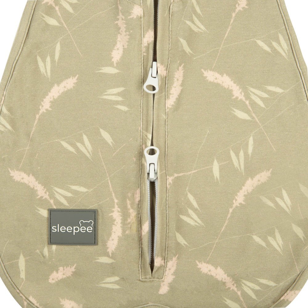Nor Pufos Saculet din bumbac Swaddle pentru infasat Nou nascut + caciulita First Step Meadow
