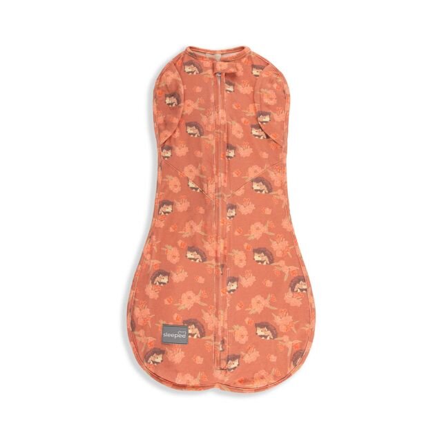 Nor Pufos Saculet Swaddle pentru infasat + caciulita Second Step Animale de Epoca Arici Sleepee