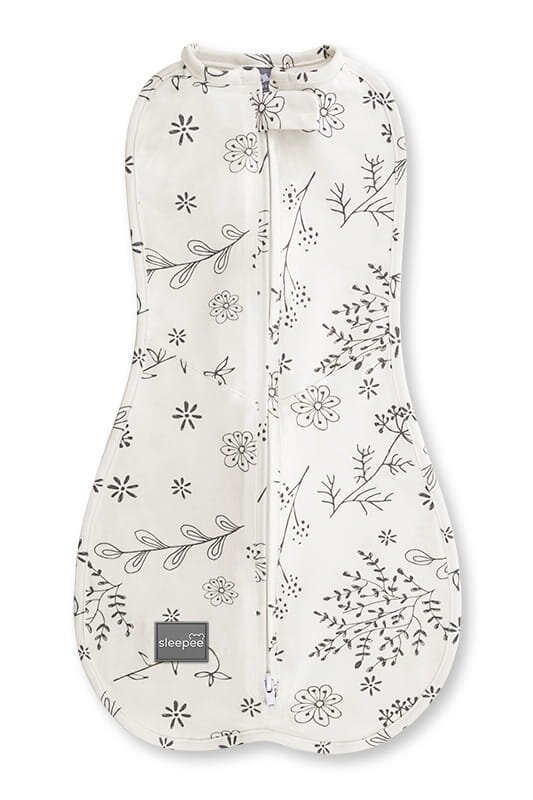Nor Pufos Saculet Swaddle pentru infasat + caciulita Second Step Bloom 0.2 Tog Sleepee