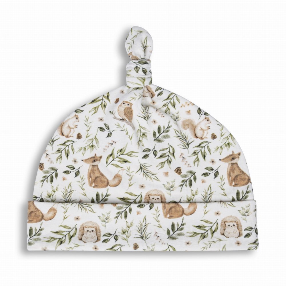 Nor Pufos Saculet swaddle pentru infasat + caciulita Second Step Forest Ivory Sleepee
