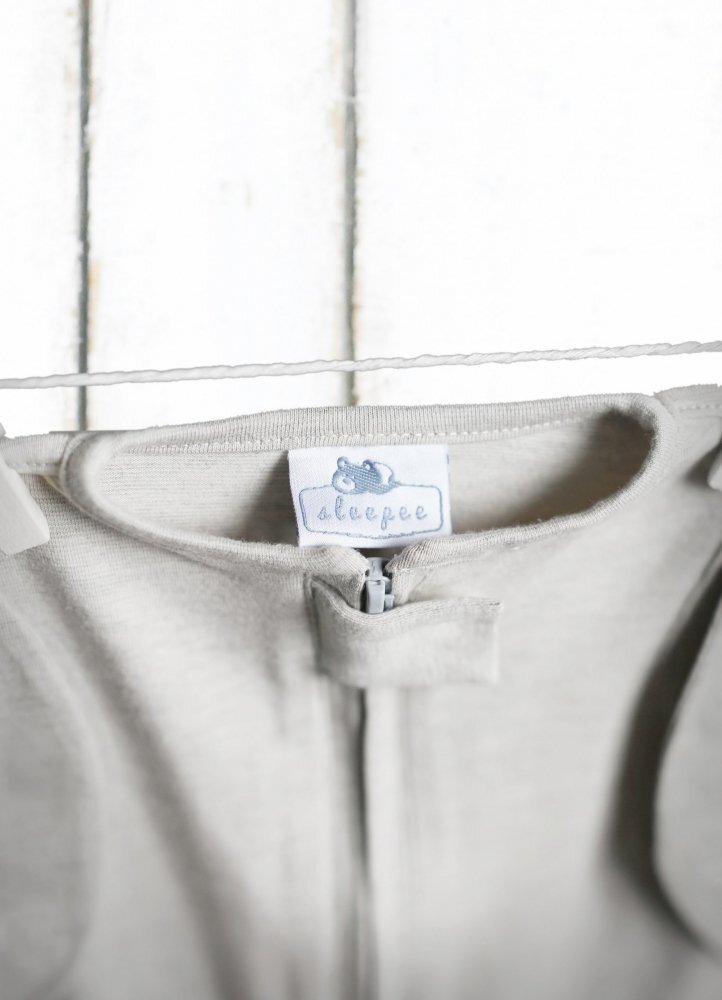 Nor Pufos Saculet swaddle pentru infasat din bumbac + caciulita Second Step bej Sleepee