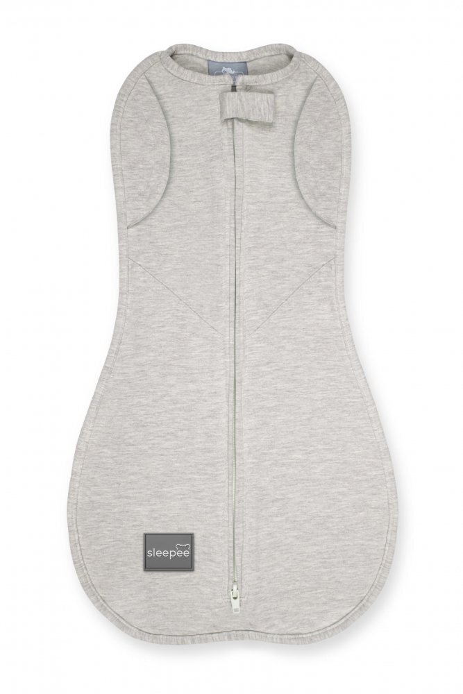 Nor Pufos Saculet swaddle pentru infasat din bumbac + caciulita Second Step bej Sleepee