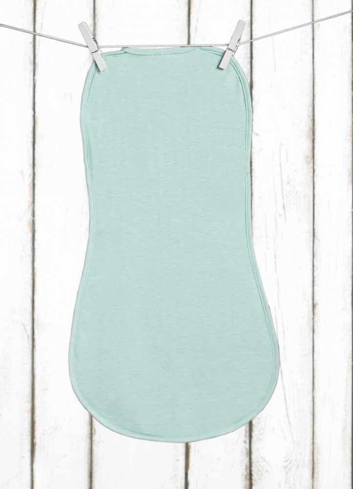 Nor Pufos Saculet swaddle pentru infasat din bumbac + caciulita Second Step menta Sleepee