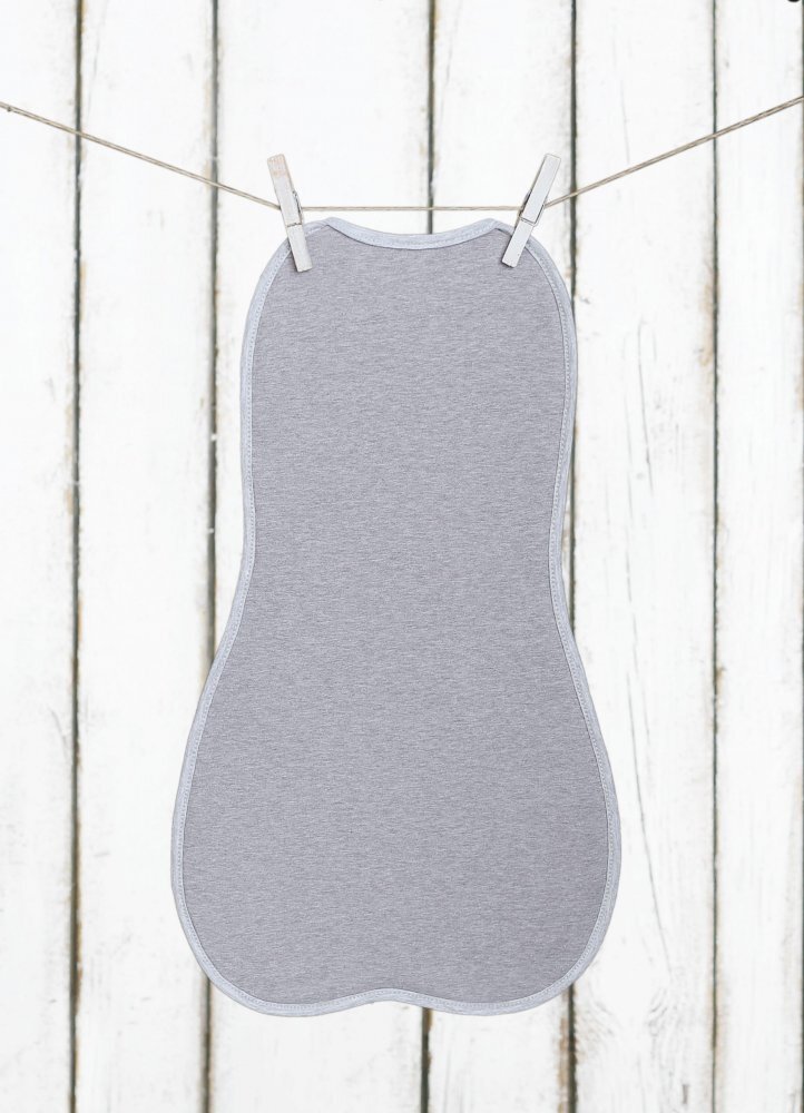 Nor Pufos Saculet swaddle pentru infasat nou nascut + caciulita First Step gri inchisgri deschis Sleepee
