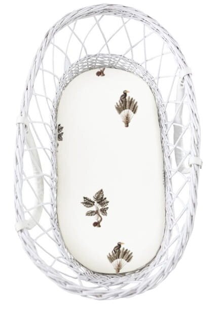Nor Pufos Set 2 cearceafuri cu elastic pentru landoucosulet bebe Bumbac Jungle PlantPuncte Sleepee