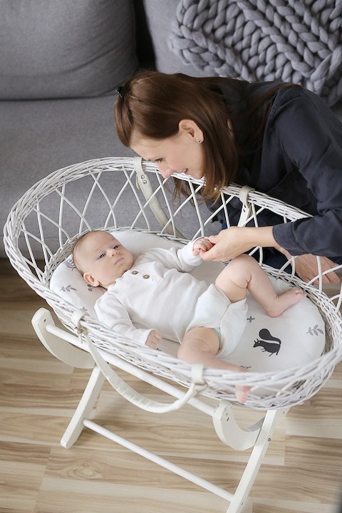 Nor Pufos Set 2 cearsafuri cu elastic pentru landoucosulet bebe Animale Epoca Almond Cream Sleepee