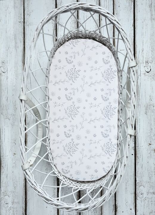 Nor Pufos Set 2 cearsafuri cu elastic pentru landoucosulet bebe BloomPuncte Sleepee