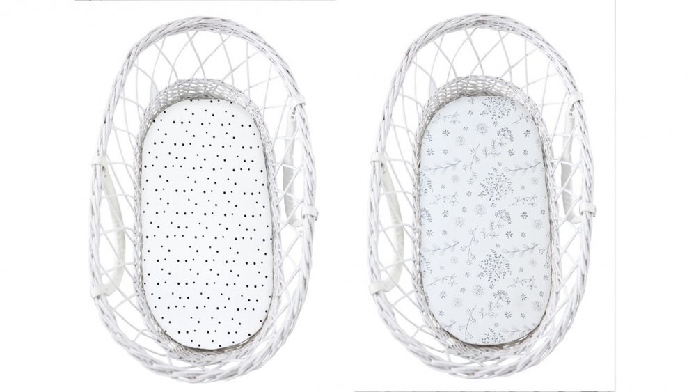 Nor Pufos Set 2 cearsafuri cu elastic pentru landoucosulet bebe BloomPuncte Sleepee