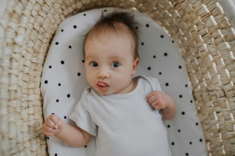 Nor Pufos Set 2 cearsafuri cu elastic pentru landoucosulet bebe Dots Sleepee
