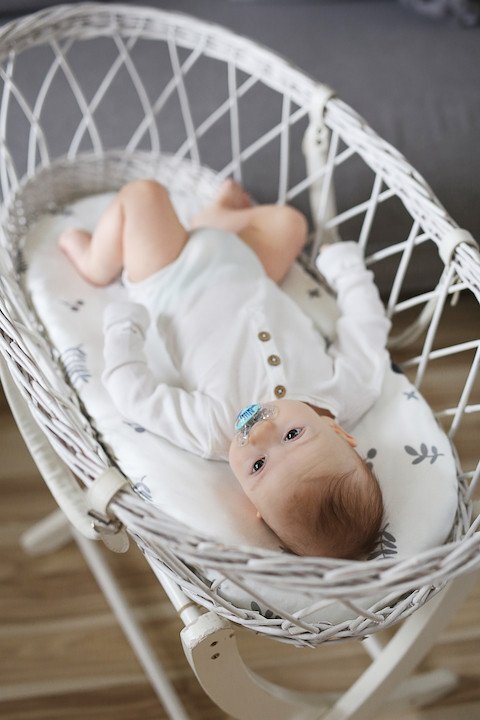 Nor Pufos Set 2 cearsafuri cu elastic pentru landoucosulet bebe EucaliptPuncte Sleepee