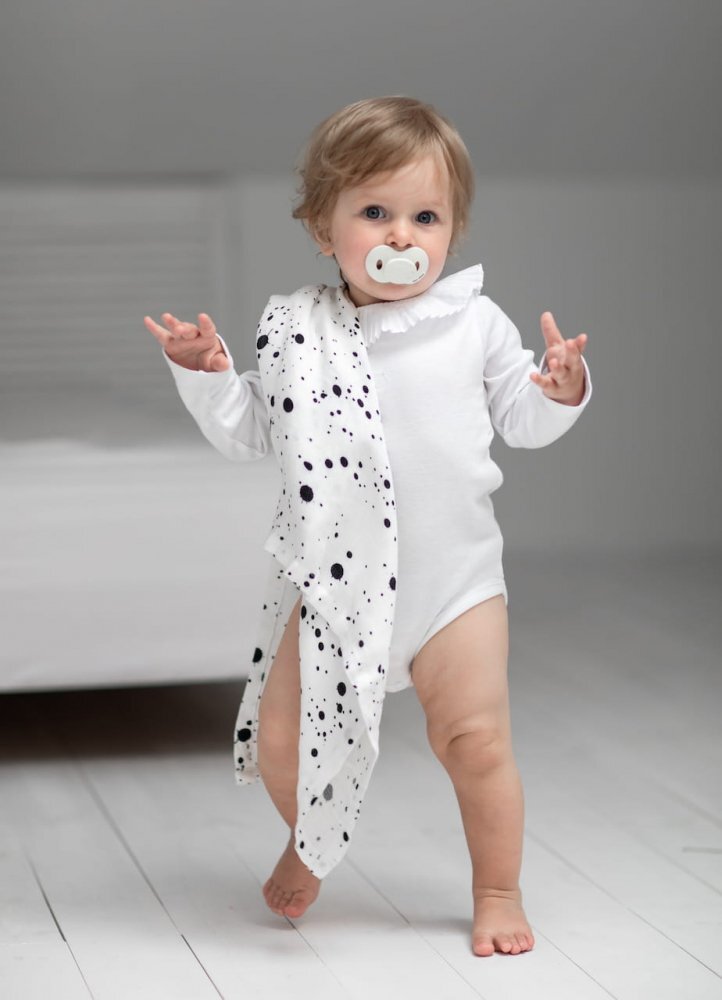 Nor Pufos Set 2 scutece muselina Bambus GriRoz 75x75 cm Sleepee