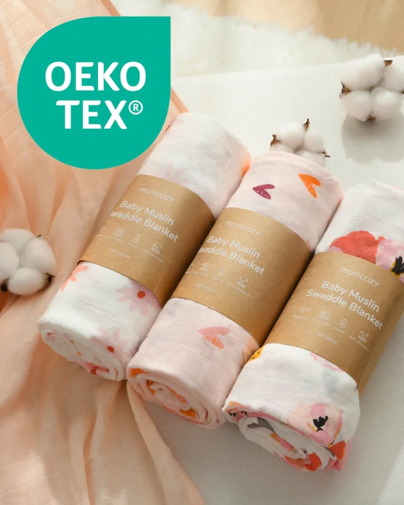 Nor Pufos Set 4 museline din bambus si bumbac 120 x 120 cm Swaddle