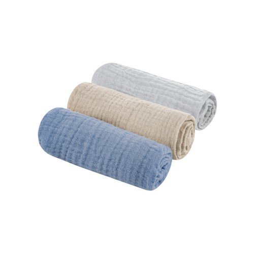 Nor Pufos Set de 3 museline bumbac organic gripetrolsand Sleepee