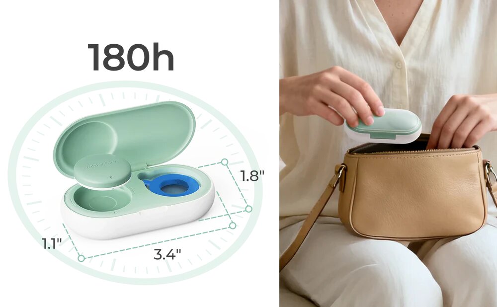 Nor Pufos Termometru tip plasture inteligent pentru bebelusi Momcozy