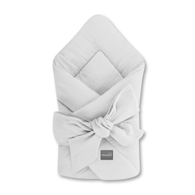 Nor Pufos Wrap Babyhorn pentru nou nascut Gri Sleepee
