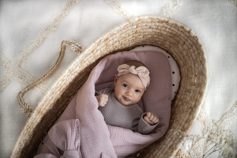 Nor Pufos Wrap Babyhorn pentru nou nascut rose Sleepee
