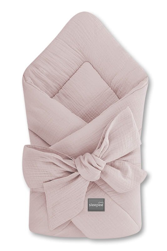 Nor Pufos Wrap Babyhorn pentru nou nascut rose Sleepee