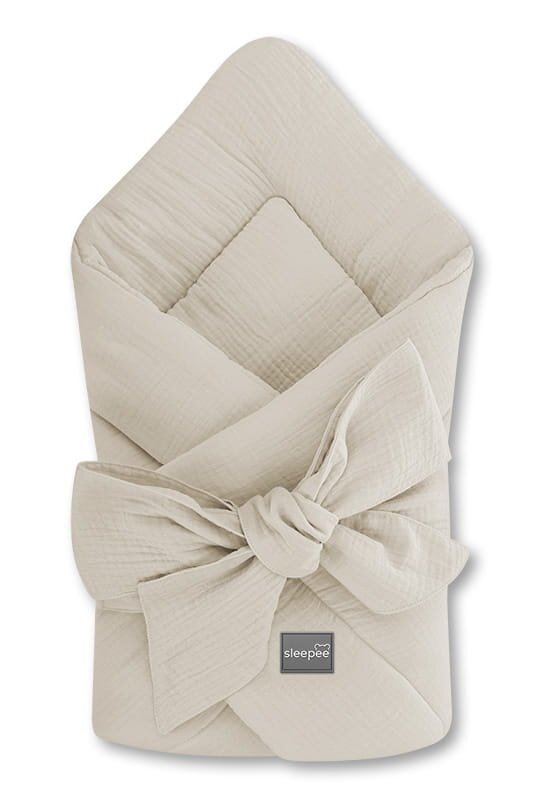 Nor Pufos Wrap Babyhorn pentru nou nascut Sand Sleepee