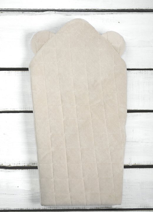 Nor Pufos Wrap cu urechi Babyhorn pentru nou nascut Royal Baby Sand Sleepee