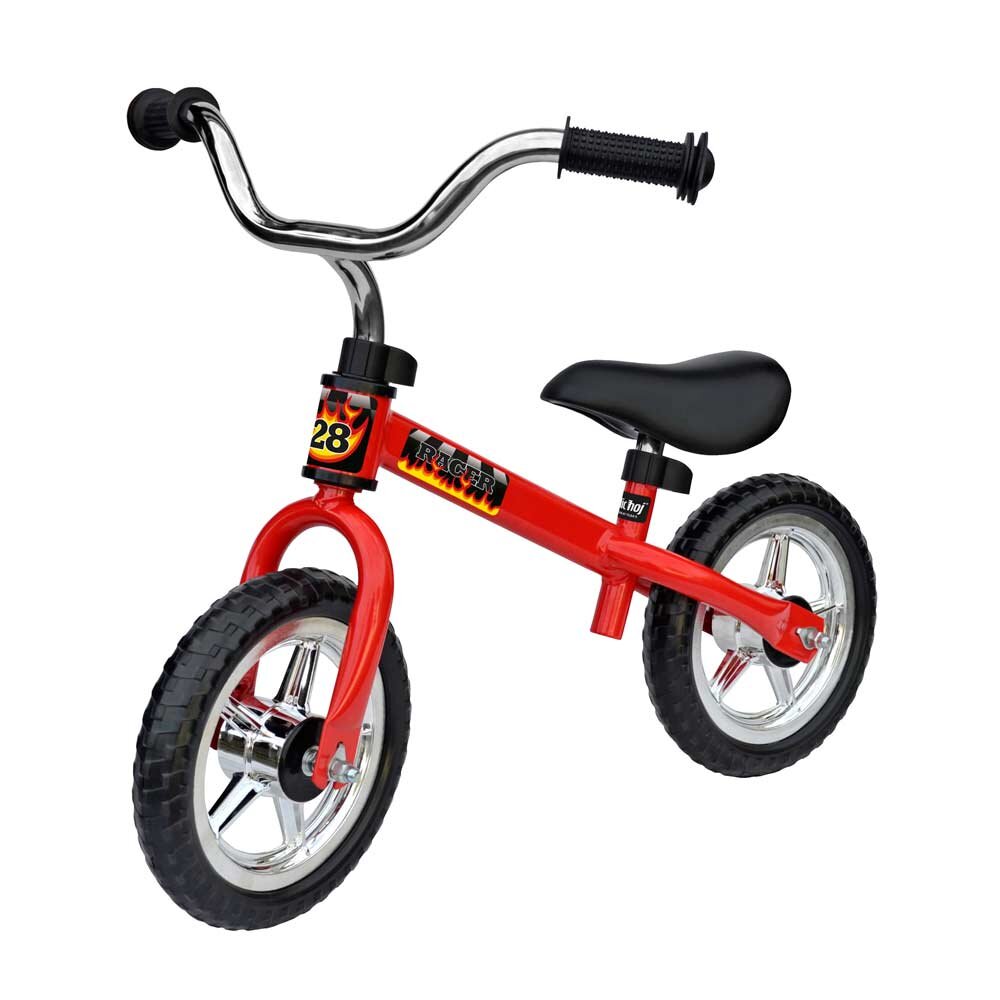 Nordic Hoj Bicicleta copii fara pedale 10 red de la 2 ani roti EVA cu rulmenti sa reglabila in intervalul 32-41 cm greutate maxima admisa 25 Kg