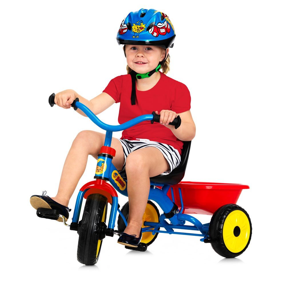 Nordic Hoj Tricicleta pentru copii Bamse cu maner scaun reglabil in 4 pozitii roti solide Eva si functie Free-wheel
