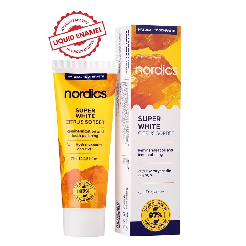 Nordics Pasta de dinti pentru albire cu citrice 75ml