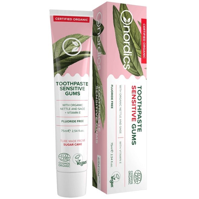 Nordics Pasta de dinti Sensitive cu urzica si salvie bio 75ml