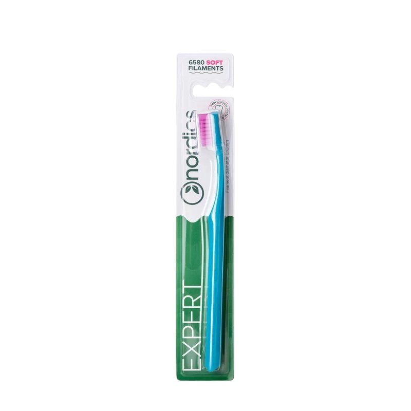 Nordics Periuta de dinti Expert Curve 6580 filamente - moale - turcoaz