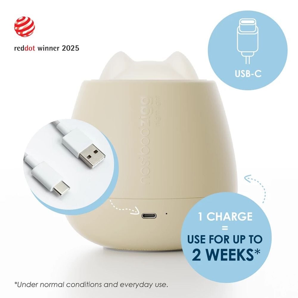 Nosiboo Lampa de veghe Zigg cu lumina rosie si temporizator Beige