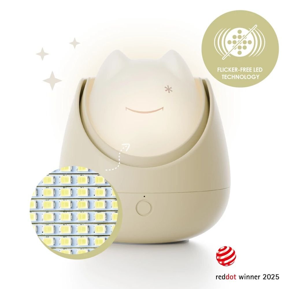 Nosiboo Lampa de veghe Zigg cu lumina rosie si temporizator Beige