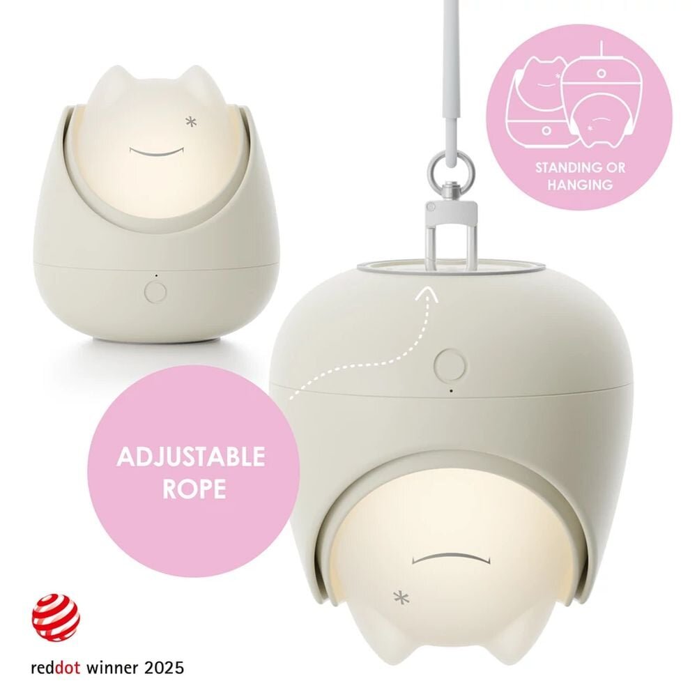 Nosiboo Lampa de veghe Zigg cu lumina rosie si temporizator Grey