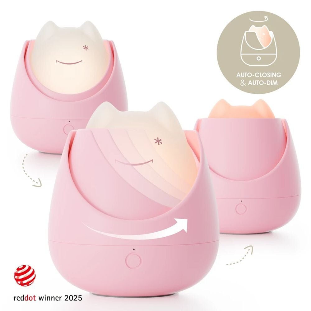 Nosiboo Lampa de veghe Zigg cu lumina rosie si temporizator Pink