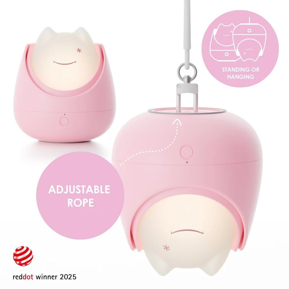 Nosiboo Lampa de veghe Zigg cu lumina rosie si temporizator Pink
