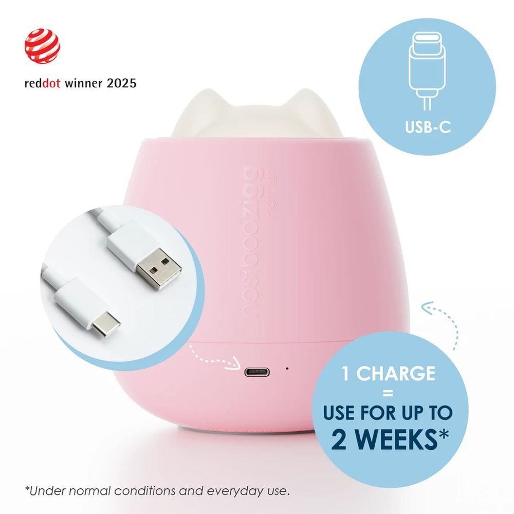 Nosiboo Lampa de veghe Zigg cu lumina rosie si temporizator Pink