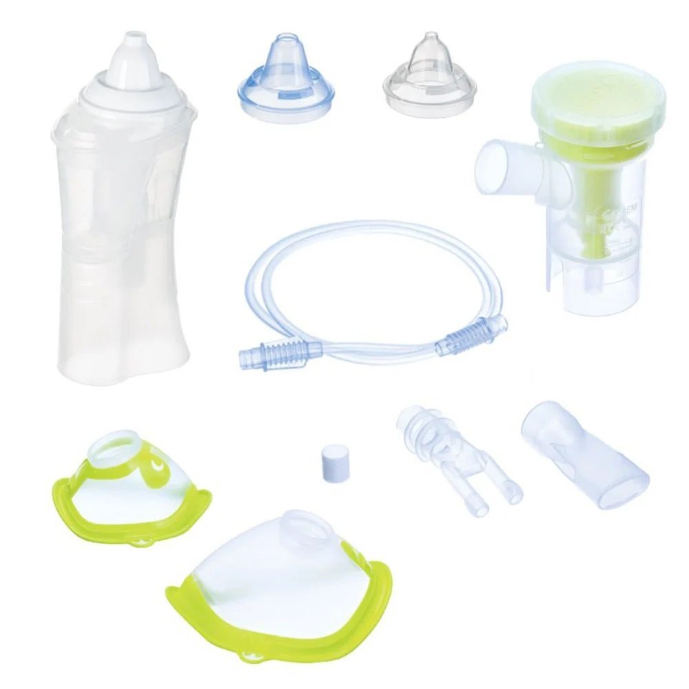 NOVAMA Aparat aerosoli Familino Pro by Flaem Irigator nazal Rhino Clear Ergo masca copii si adulti alb