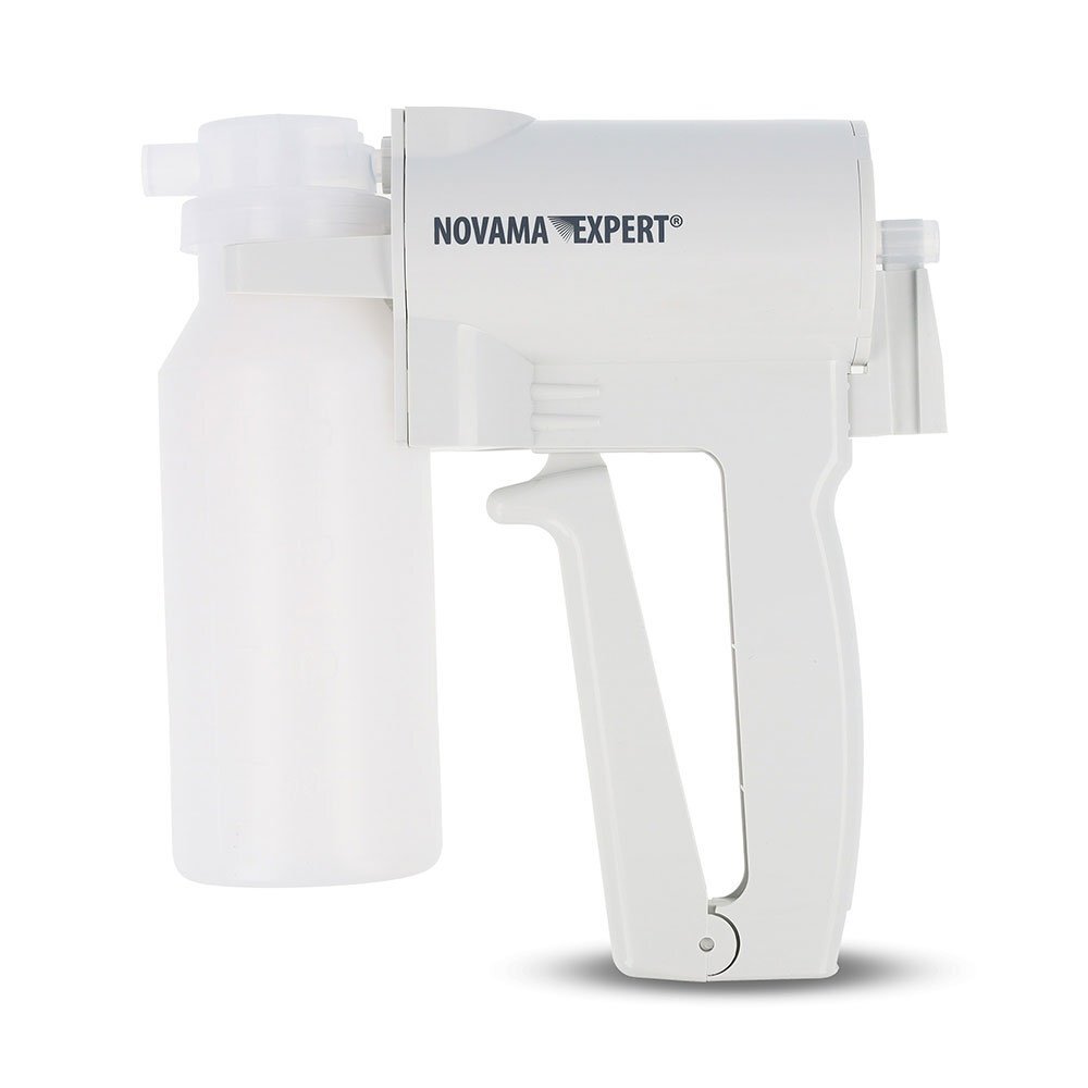NOVAMA Aspirator medical manual tip pistol Expert MSUX 7B-1 portabil cu 3 tuburi de aspiratie diferite 200 ml fara alimentare cu husa inclusa