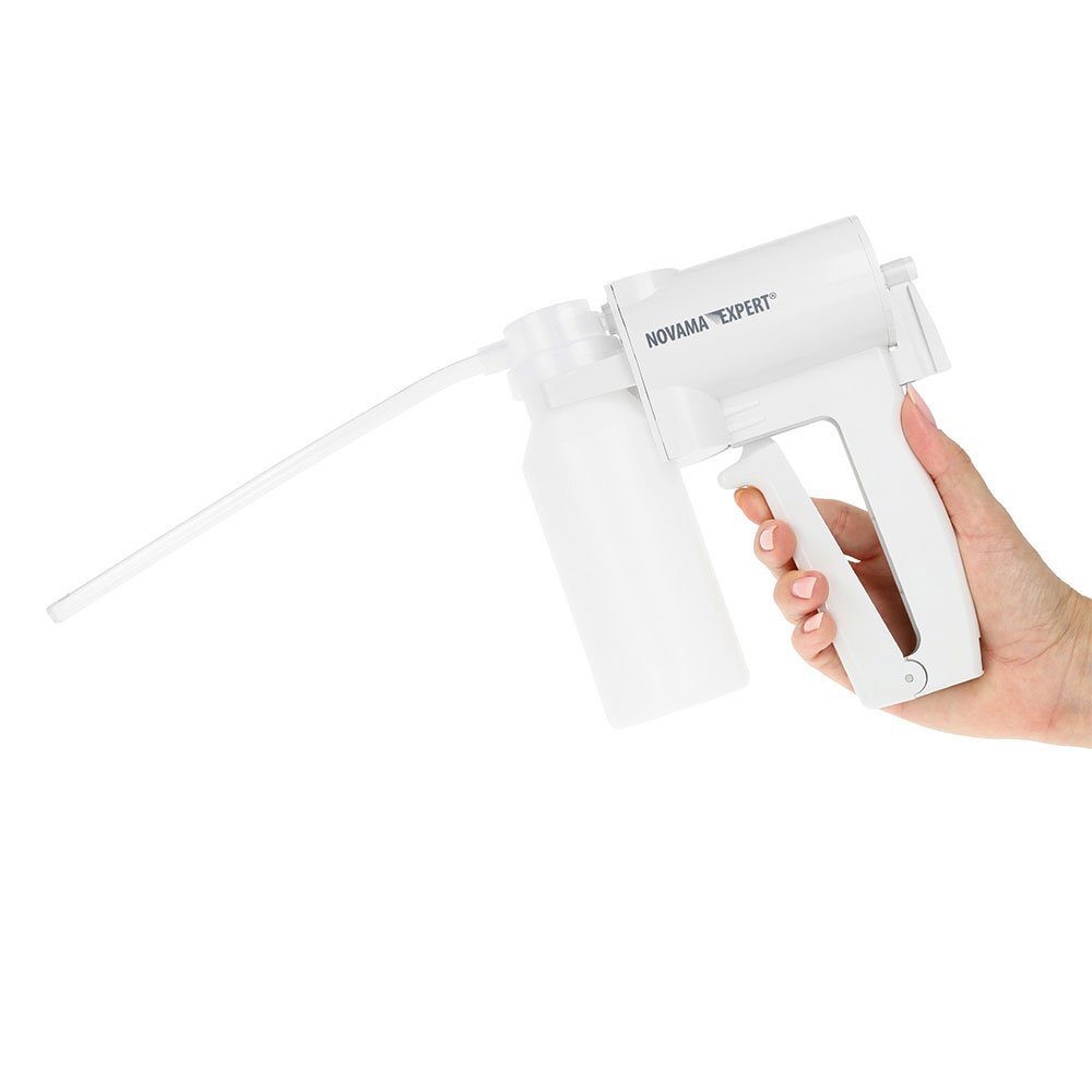 NOVAMA Aspirator medical manual tip pistol Expert MSUX 7B-1 portabil cu 3 tuburi de aspiratie diferite 200 ml fara alimentare cu husa inclusa