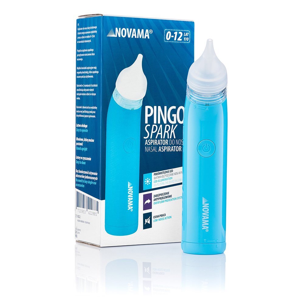 NOVAMA Aspirator nazal electric Pingo Spark pentru copii 0-12 ani albastru