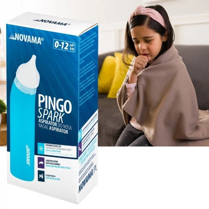NOVAMA Aspirator nazal electric Pingo Spark pentru copii 0-12 ani albastru