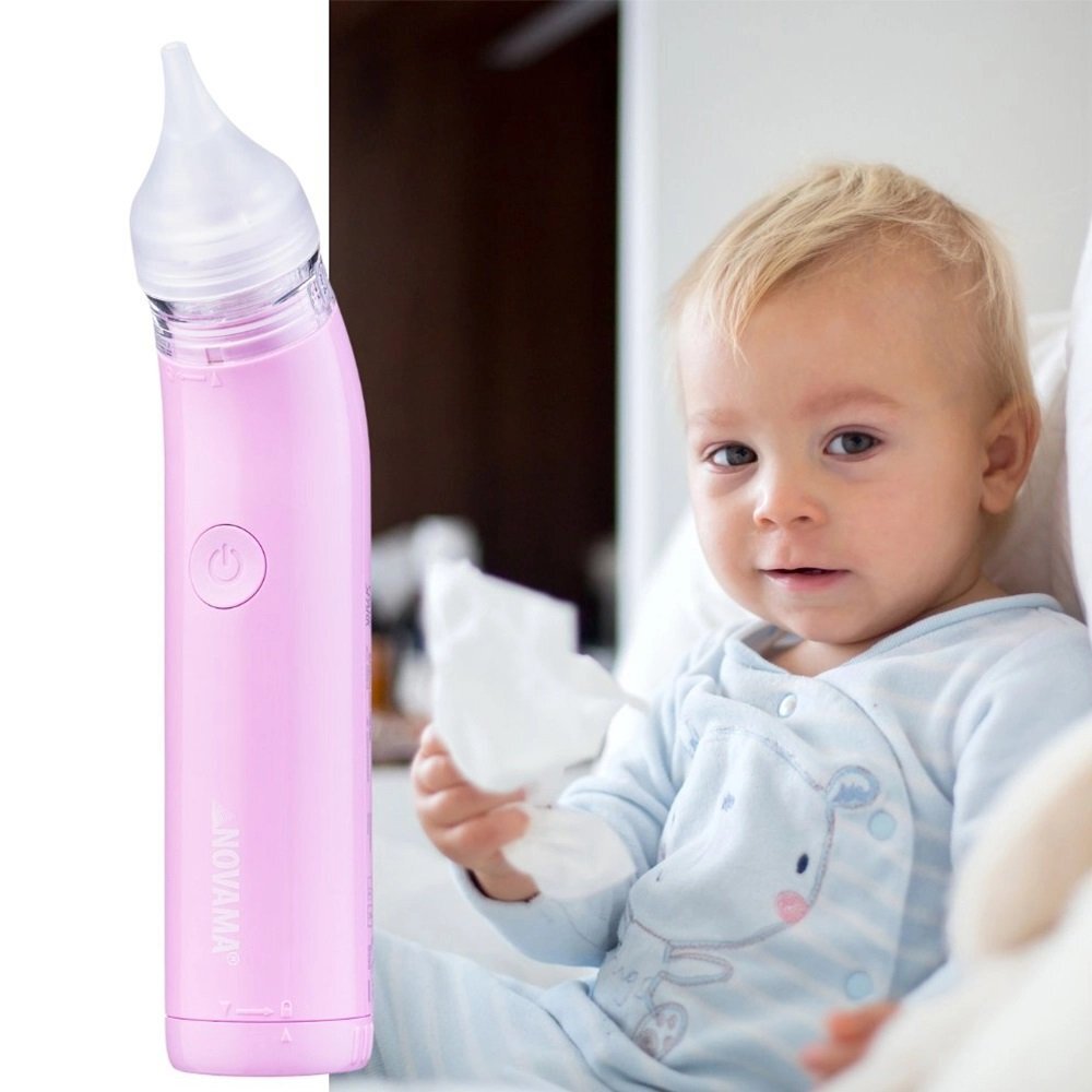 NOVAMA Aspirator nazal electric Pingo Spark pentru copii 0-12 ani roz pastel