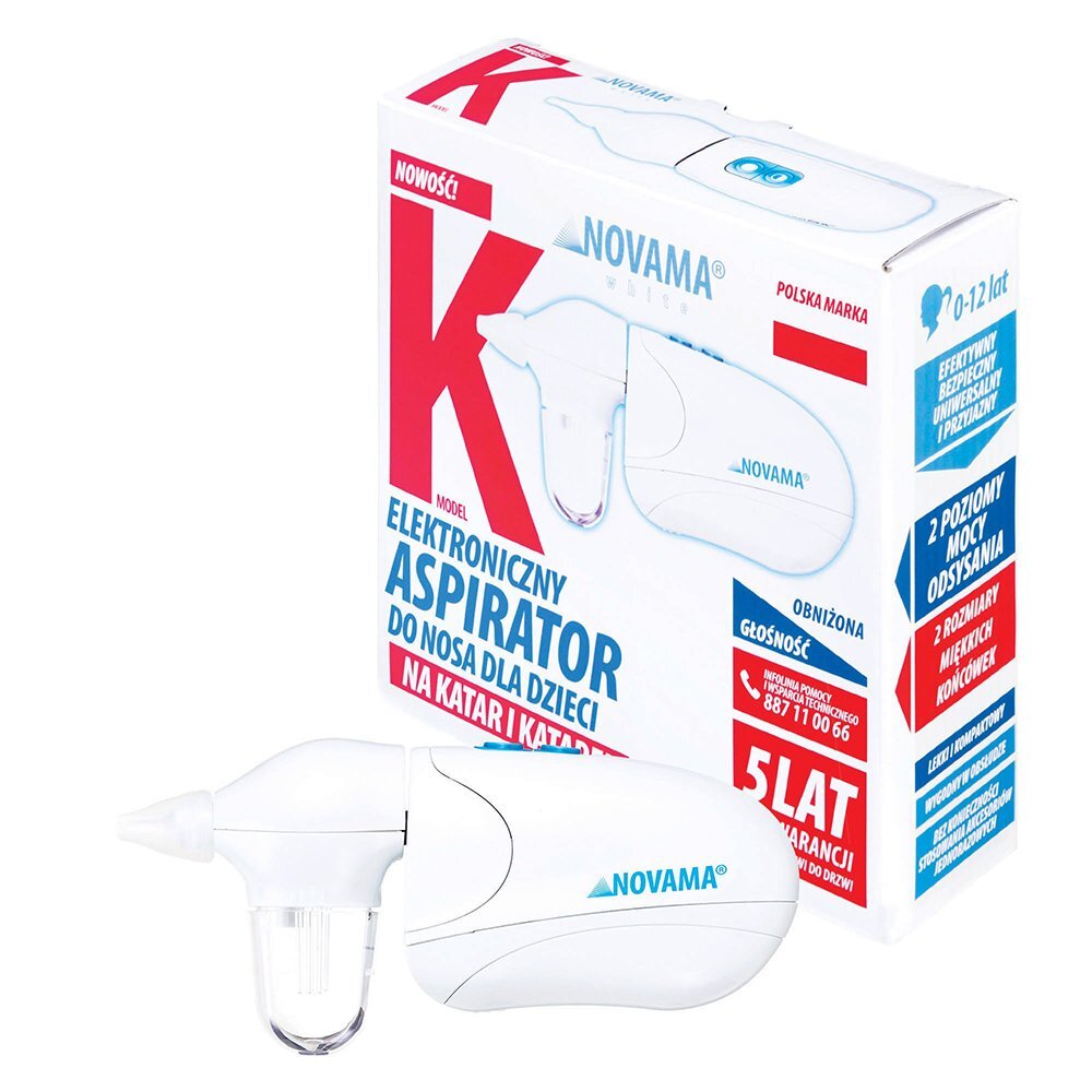 NOVAMA Aspirator nazal electric White K pentru copii 0-12 ani alb