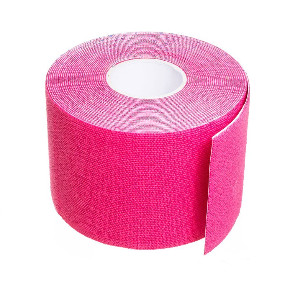 NOVAMA Banda Kinesiologica Kino2 impermeabila moale si confortabila fara latex 5 cm x 5 m roz