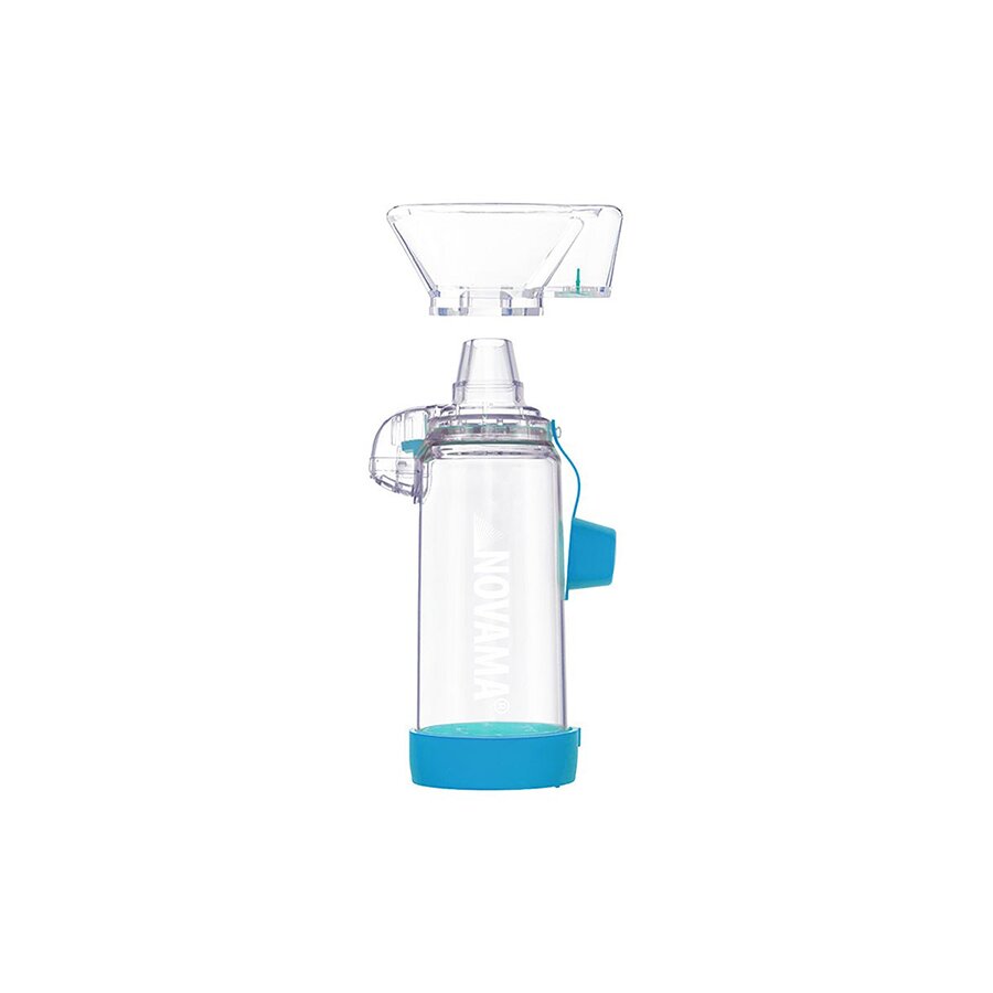 NOVAMA Camera de inhalare Pulma I cu masca pentru copii 0-18 luni capacitate de 175 ml fabricata din material antistatic ABS fara BPA si latex