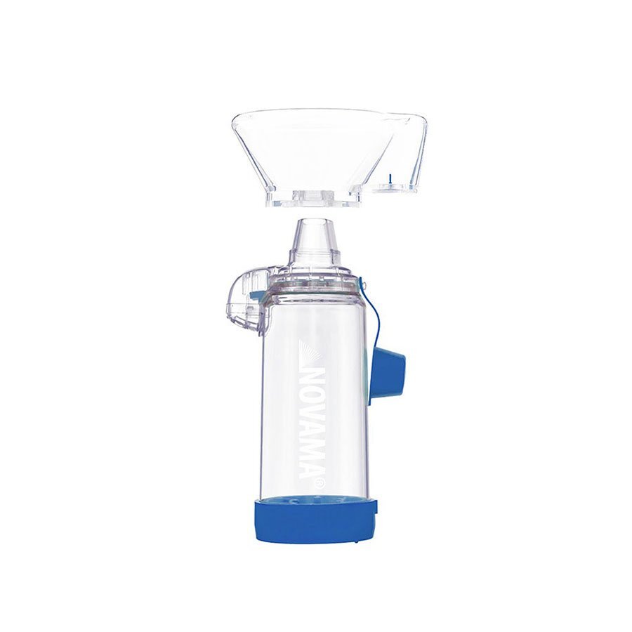 NOVAMA Camera de inhalare Pulma II cu masca pentru copii 1-5 ani capacitate de 175 ml fabricata din material antistatic ABS fara BPA si latex
