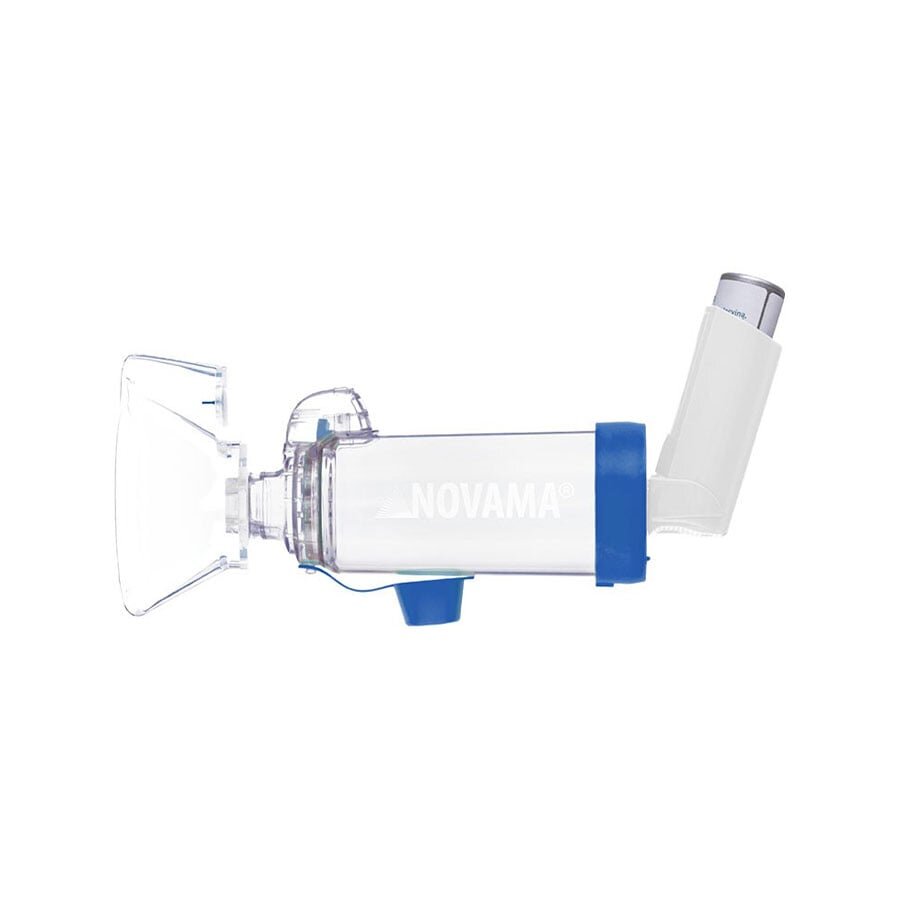 NOVAMA Camera de inhalare Pulma II cu masca pentru copii 1-5 ani capacitate de 175 ml fabricata din material antistatic ABS fara BPA si latex