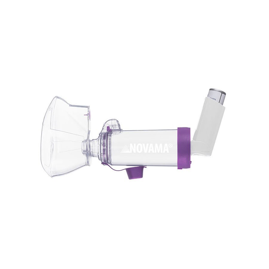 NOVAMA Camera de inhalare Pulma III cu masca pentru copii 5 ani + capacitate de 175 ml fabricata din material antistatic ABS fara BPA si latex