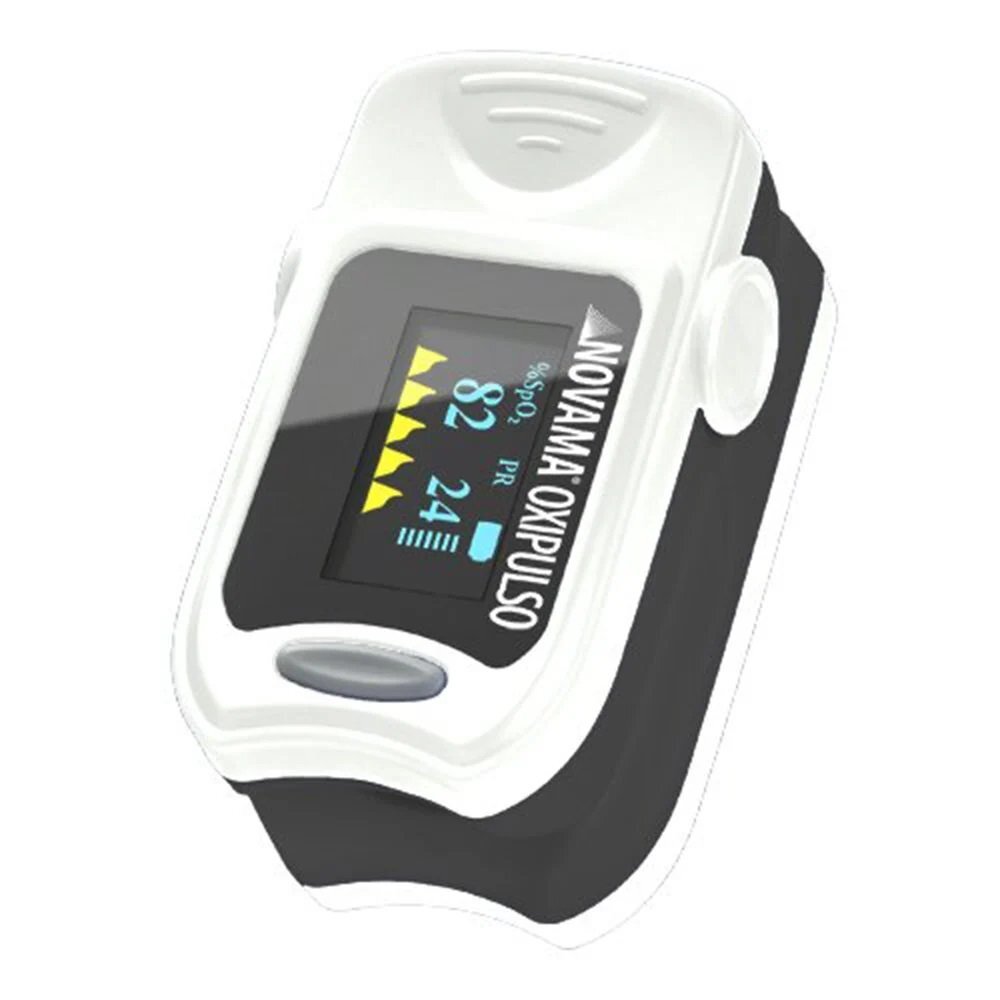 NOVAMA Pulsoximetru Oxipulso display Oled oprire automata alb negru